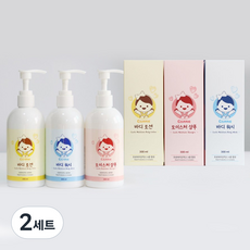 캐리소프트 락토 바디 로션 300ml + 워시 300ml + 모이스처 샴푸 300ml 세트, 2세트