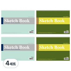 希望筆記本公司 專家用高級紙素描本 4入 隨機出貨, 8開, 15張, 4套