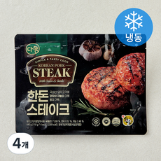다향오리 한돈스테이크 4개입 (냉동), 440g, 4개