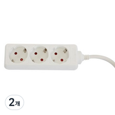 smato 普及型3孔延長線 NM3-05, 2個