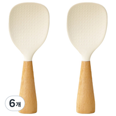 Luvola 站立式飯勺, 6個, 白色