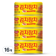 Dongwon 東遠 泡菜鮪魚罐頭, 16個, 90g