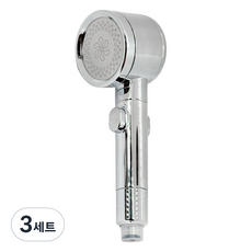 리빙이프 물안개왕 온옵샤워기 + 미니필터 세트, 3개, 크롬