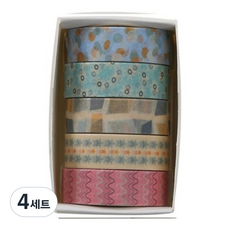 데일리네스트 깔끔한 마스킹테이프 세트, 타입 1, 4세트