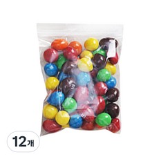 새니피아 투명 지퍼백, 15 x 15 cm, 100개입, 12개