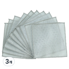 HAUS-CLASS 雙層不刮傷銀絲鋼絲球, 10入, 3個