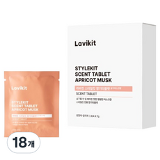 La vikit Style Kit 香氛錠 補充包, 7g, 18個, 杏桃麝香