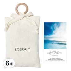 Sosoco 室內織物香氛包 水漾麝香, 6個, 30g