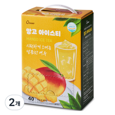 Gino冰茶 芒果, 40件, 2個, 16g