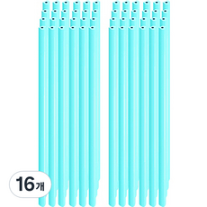 영아트 플라워 연필 B 하트 12p, 블루, 16개