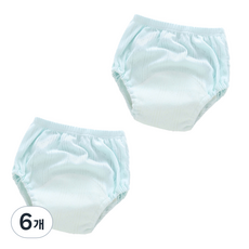 Bebeniz 嬰兒簡單網眼內褲 2p, 薄荷, 6個