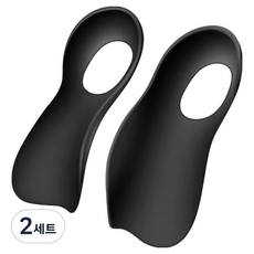 Home-mat 足弓輔助機能性鞋墊 黑色 雙腳穿戴組, 2套