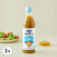 백설 저당 레몬 올리브오일 이탈리안 드레싱 샐러드소스, 570g, 3개