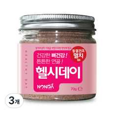 논다 강아지 헬시데이 동결건조 파우더 영양제, 뼈/관절강화, 70g, 3개