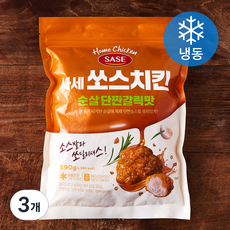 사세 쏘스치킨 순살 단짠갈릭맛 (냉동), 590g, 3개