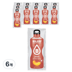 BOLERO 水蜜桃口味飲料粉, 9g, 12件, 6個