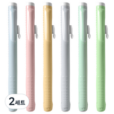 粉彩滑動橡皮擦6件組, 混合顏色, 2套