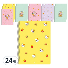 아이비스 에비츄 좌철 원링노트 EB11018, 랜덤 발송, 24개