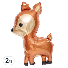 GRABO BALLOONS 小鹿鋁箔氣球, 棕色, 2個