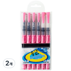 벨리안 펌프형 워터브러쉬 핑크 6종, S, 2개