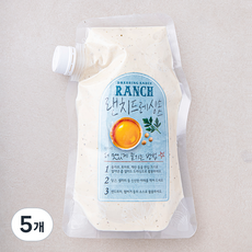 주비푸드 랜치드레싱 소스, 500g, 5개