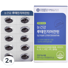 YONSEI HEALTH 眼睛健康 葉黃素玉米黃素 30g, 60錠, 2個