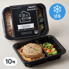 오늘한끼 알리오올리오밥 & 함박스테이크 (냉동), 235g, 10팩