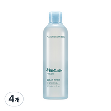 네이처리퍼블릭 하와이안 프레시 클리어 토너, 270ml, 4개