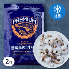 프레시지 프리미엄 블랙타이거 새우 (냉동), 2개, 300g