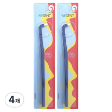 WEDENT 威登 單束毛牙刷 標準刷毛 海軍藍, 1入, 4個, 5mm