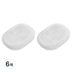 Saedeuri 柔軟海綿肥皂架, 白色, 6個