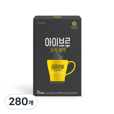 맥널티커피 아이브루 모카 블랙 원두커피믹스, 1g, 70개입, 4개