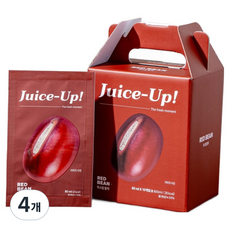 주스업 팥차, 4개, 10개입, 80ml
