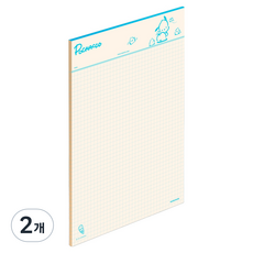 모트모트 산리오캐릭터즈 노트페이퍼, 스퀘어드포차코, 40매, 2개