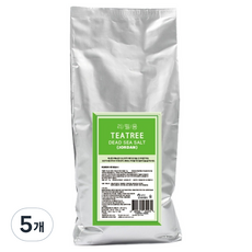 BATH'CHARM 死海鹽茶樹入浴劑 補充包, 1kg, 5個