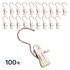 앞날창창 외집게 바지 치마 논슬립 옷걸이, 아이보리, 100개