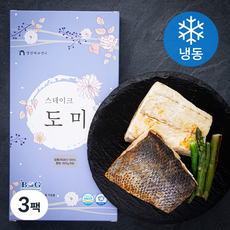 생선파는언니 스테이크 국내산 도미 (냉동), 300g, 3팩