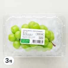 푸드베이스 산지직송 샤인머스켓, 500g, 3개