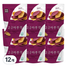 Tigak Taegak 雙色炸地瓜脆片, 60g, 12包