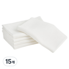 아가짱 퓨어 천 기저귀 대형, 15개, 퓨어화이트