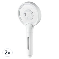 리셀 2200 버튼식 마이크로 버블 카본 필터 샤워기, 2개