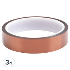 컴스 캡톤테이프 2cm 폴리이미드 필름 고온 내열 BB810, 3개