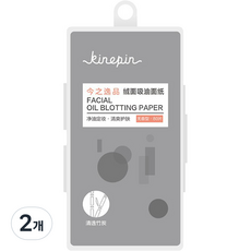 이니엔 유분 흡수 기름종이 숯, 80개입, 2개