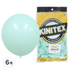 Party Club 마카롱 풍선 30cm 50p, 티파니블루, 6개