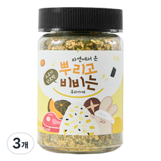 퍼기 자연에서 온 뿌리고 비비는 후리가케, 혼합맛(소고기/단호박), 100g, 3개