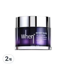 Wen Berry 雙重凝膠和奶油睡眠面膜, 100ml, 2個
