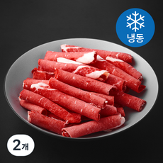 레커컷 호주산 양지 샤브샤브용 (냉동), 2개, 800g