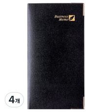 YANGJISA Business Memo 48 筆記本 32張, 黑色, 4個