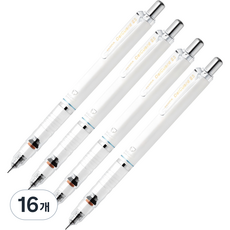 델가드 샤프펜슬 화이트, 0.5mm, 16개