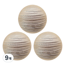 Button King 東大門鈕扣王 高級鍍金鈕扣 Pierre 9mm, 9個, 半光金色